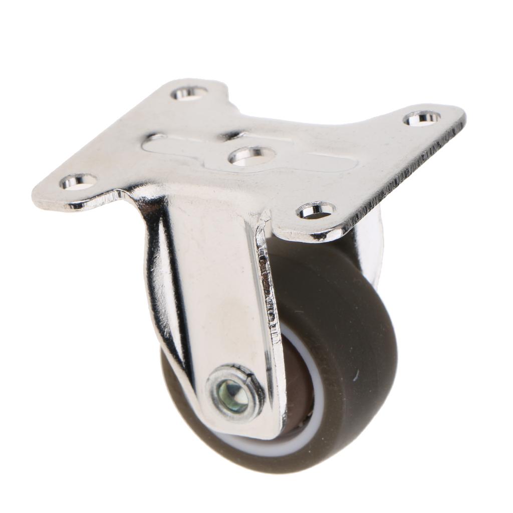 Cao Su Nhiệm Vụ Nặng Castor Xe đẩy Bánh Xe Caster Công Nghiệp Cố định Tấm