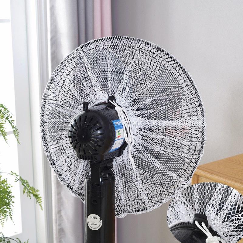 Lưới Vải Bọc Lồng Quạt Máy Có Dây Rút An Toàn Cho Bé Mẫu Hoạt Hình Dễ Thương