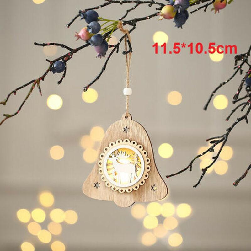 Phụ Kiện Gỗ Treo Trang Trí Giáng Sinh Dễ Thương