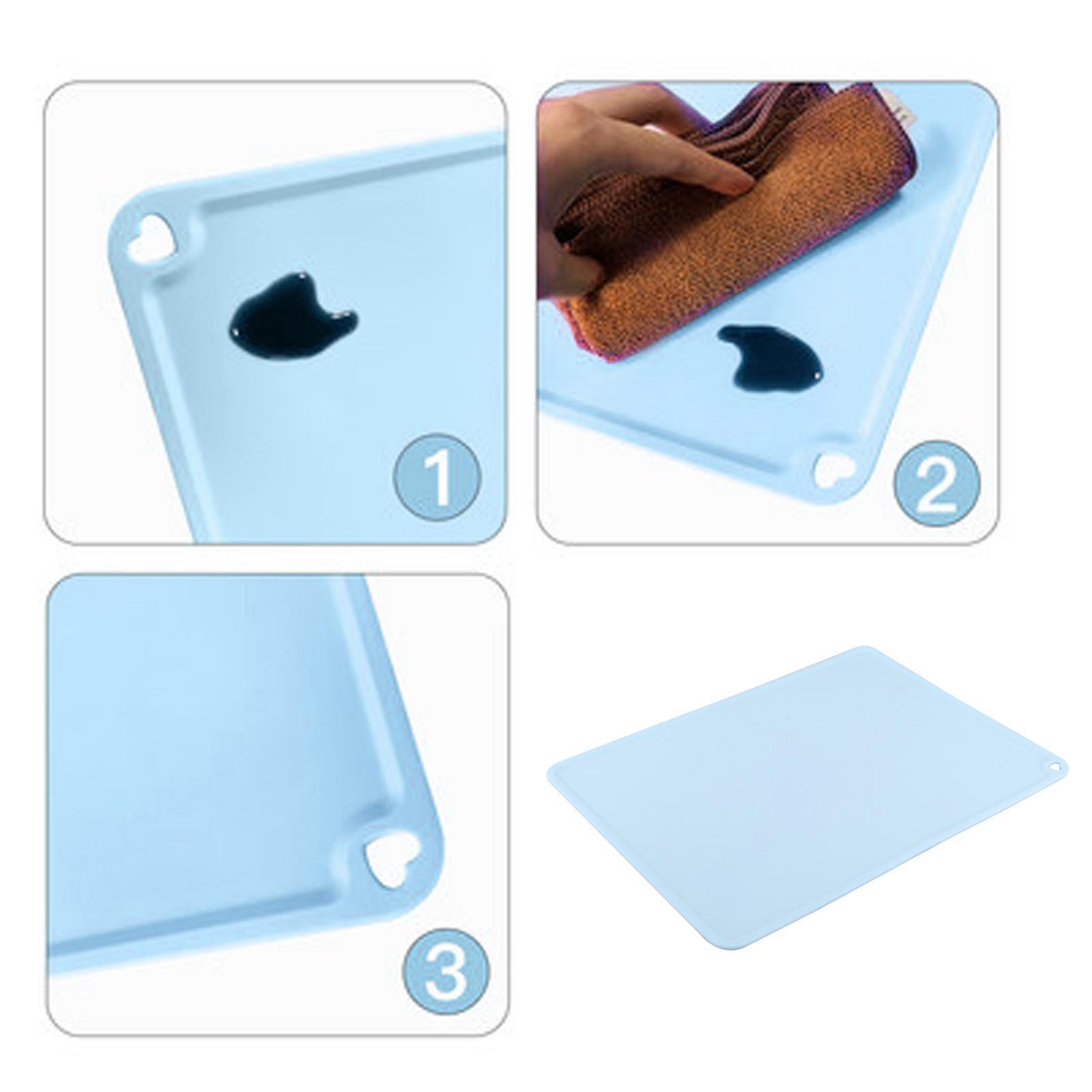 Silicone 410 x 310mm To Protect Work Surface Light Blue