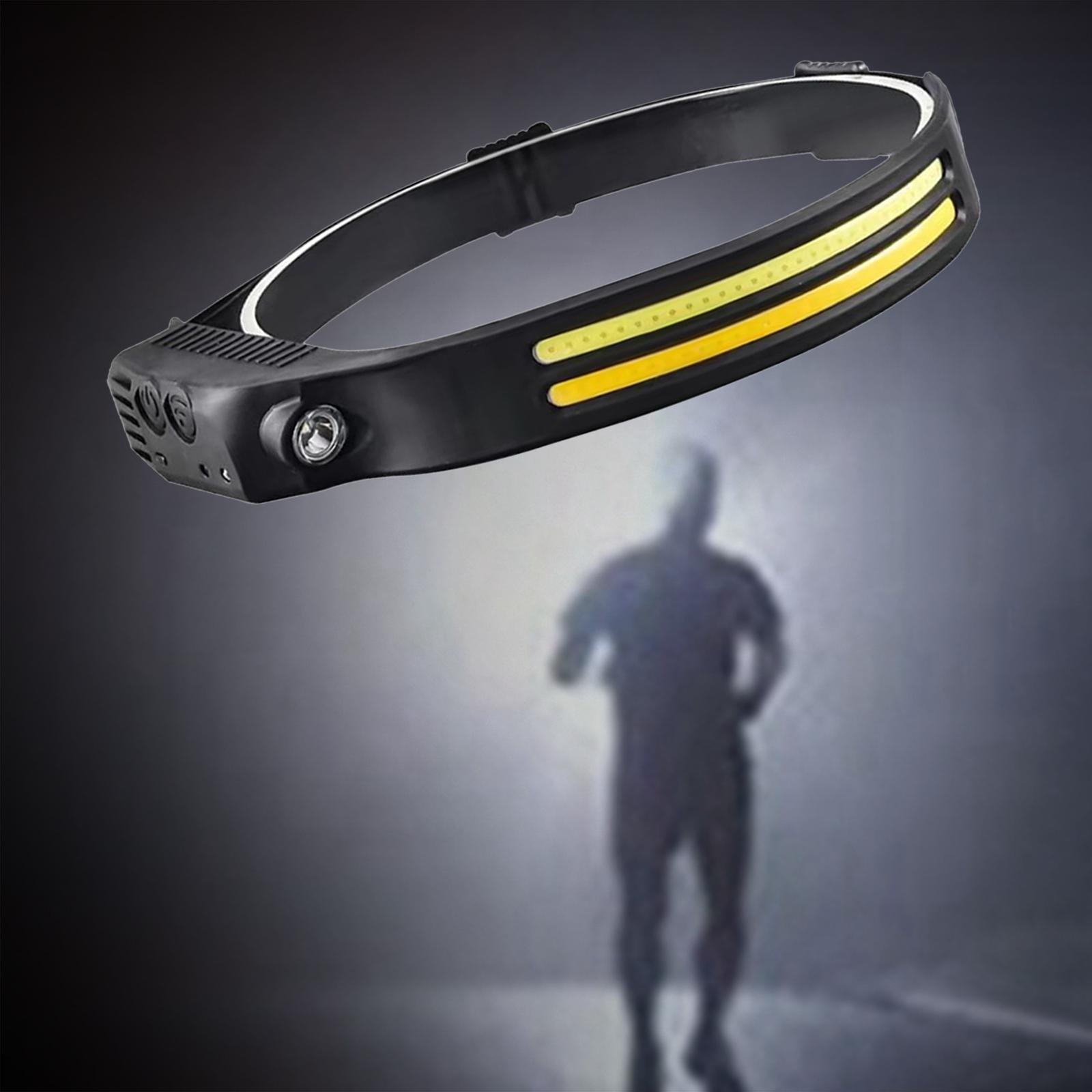 Head Light Headlight Weatherproof Head Torches, Lightweight USB Rechargeable, Head Lamps  for Camping Emergency Outdoor Hiking