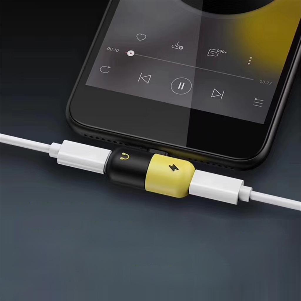Dual Headphone Audio & Charger Adapter Splitter for X 7 8