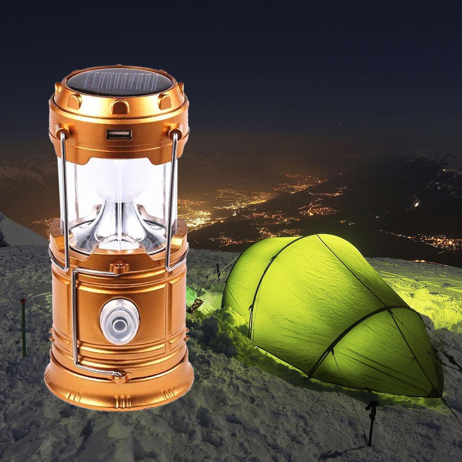 Camping Lantern Rechargeable Collapsible Flashlight   Outdoor