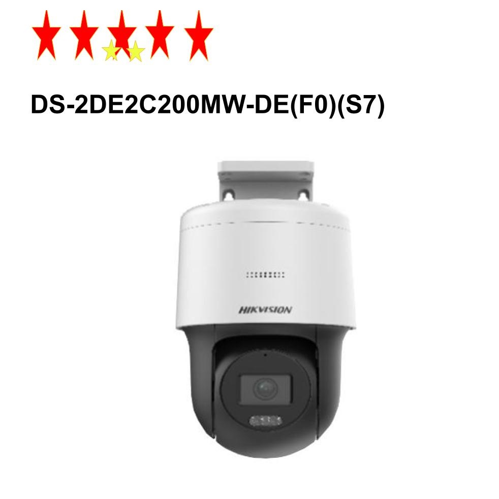 Camera IP Speed Dome HIKVISION DS-2DE2C200MW-DE(F0)(S7) 2MP có màu ban đêm, đàm thoại 2 chiều - Hàng chính hãng