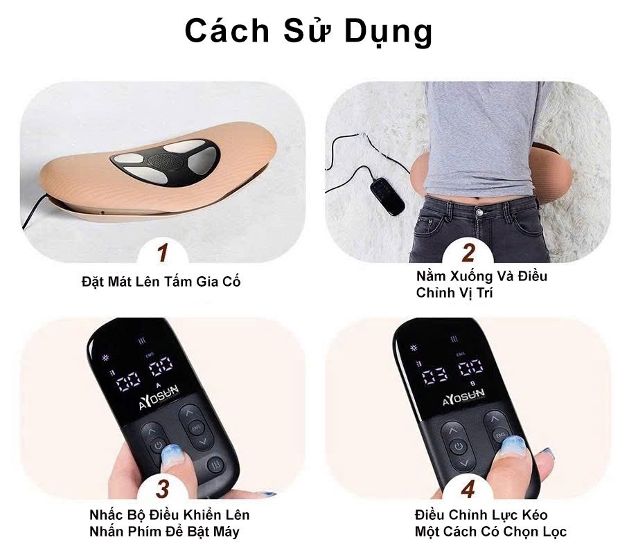 Máy Massage Thắt Lưng PN-S600 Hỗ Trợ Thư Giãn Và Giảm Đau Vùng Lưng Và Thoát Vị Đĩa Đệm