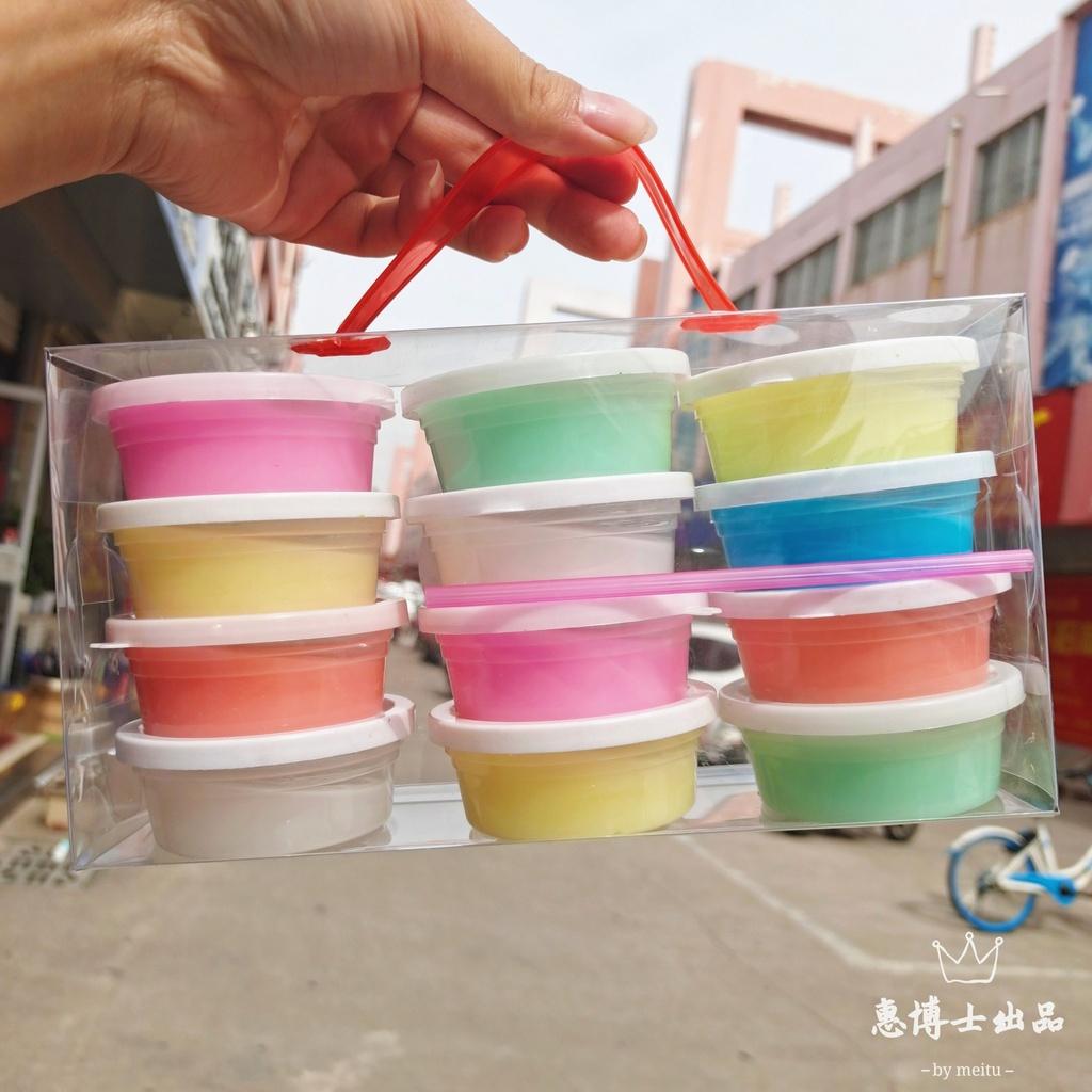 Bộ đồ chơi cho bé Combo 12 hũ slam slime nhiều màu