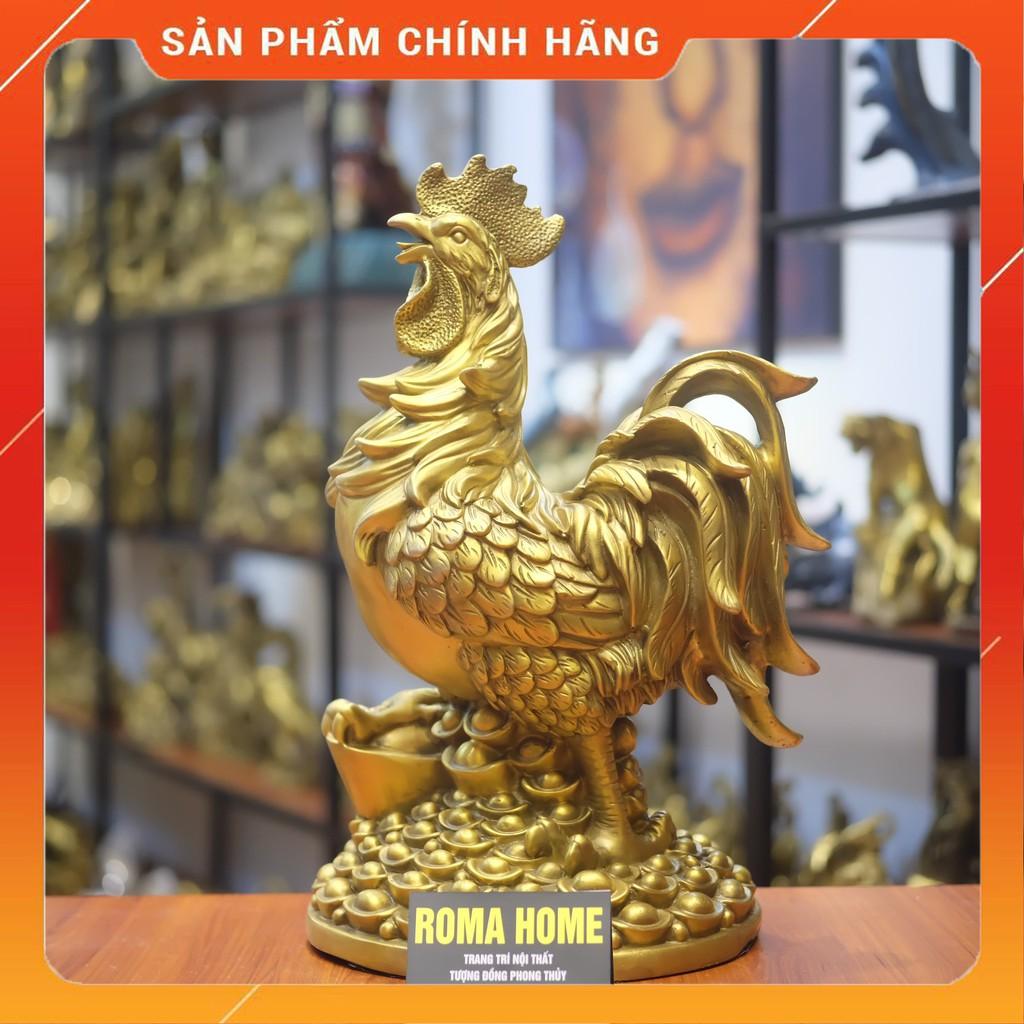 Tượng Gà Trống Tài Lộc Cỡ Lớn Bằng Đồng, Linh Vật Phong Thủy