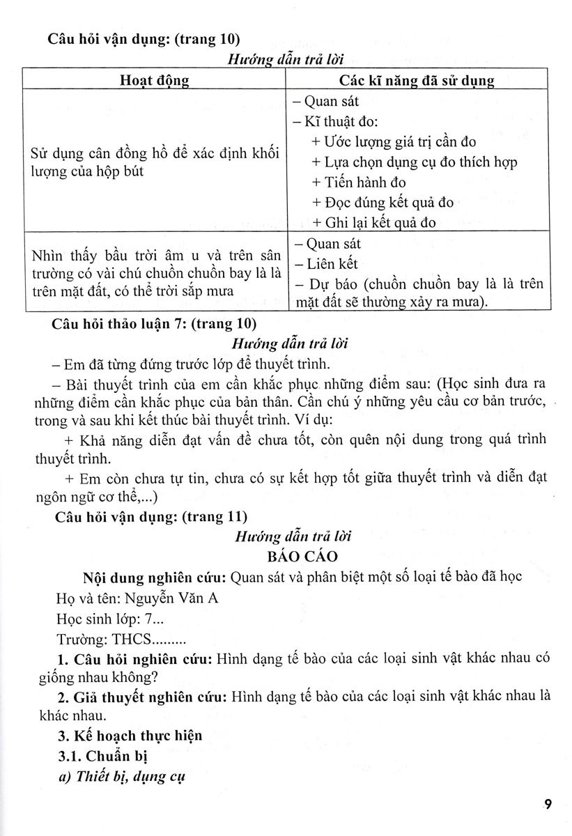 Sách tham khảo- Hướng Dẫn Trả Lời Câu Hỏi Và Bài Tập Khoa Học Tự Nhiên 7 _HA
