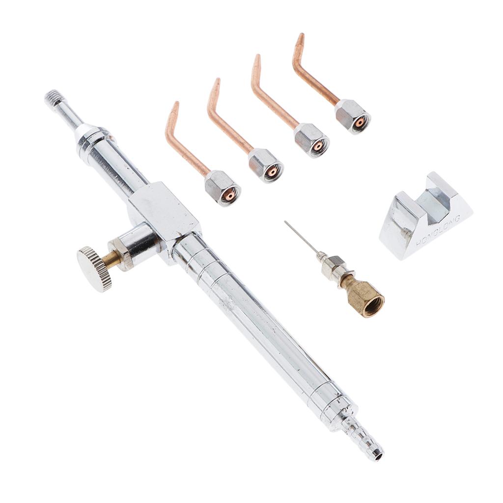 Gas Welding Torch Oxyhydrogen Jewelry Making Soldering Gun 4 Tip