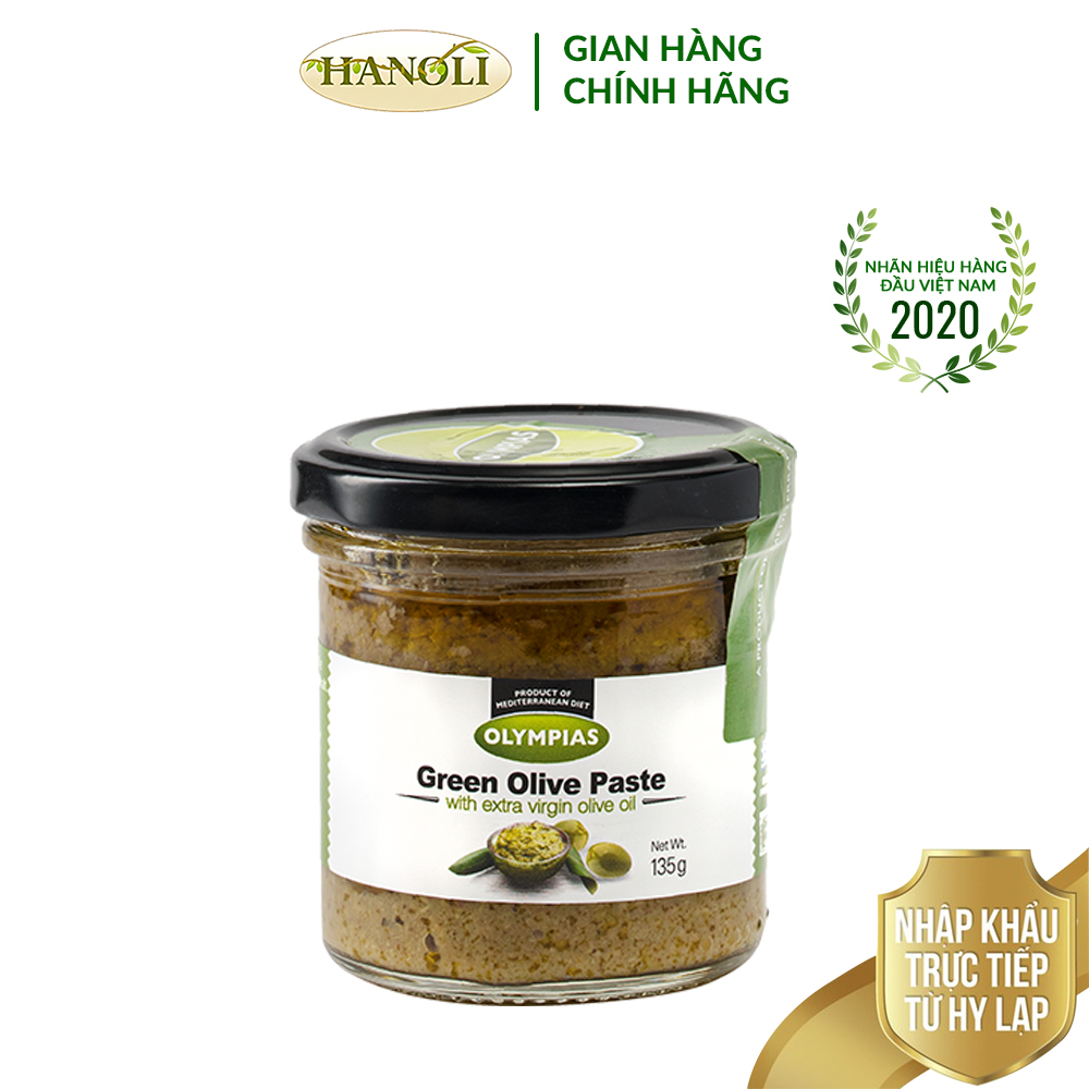 Pate quả oliu xanh OLYMPIAS hũ 135g