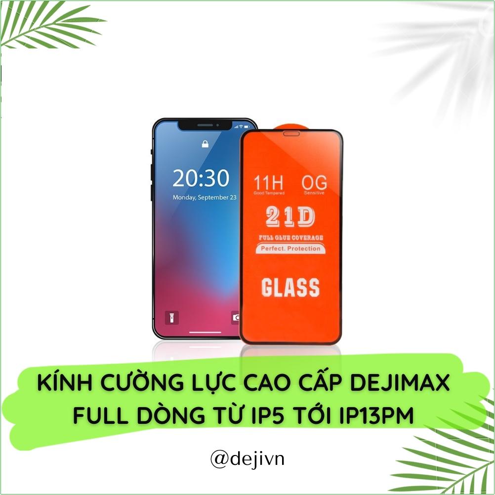 Kính cường lực dành cho iphone full màn 21D full dòng từ iphone 5 tới iphone 13 Pro Max