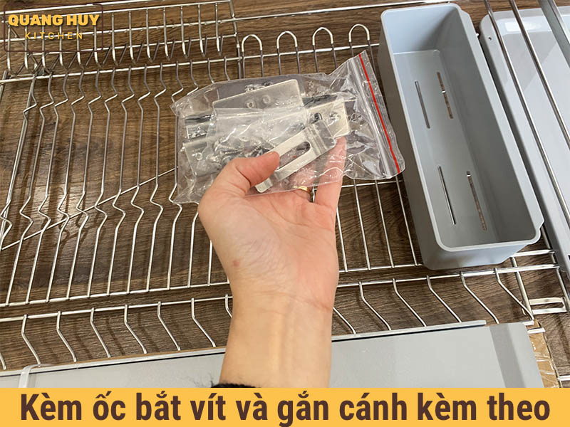 Giá úp bát đa năng nan dẹt inox 304 thương hiệu Grob mã GC304