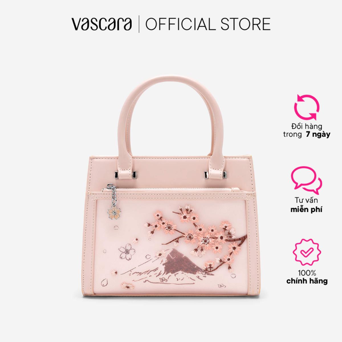 Vasscara Túi Tote Xách Tay Họa Tiết Thêu Sakura - TOT 0113