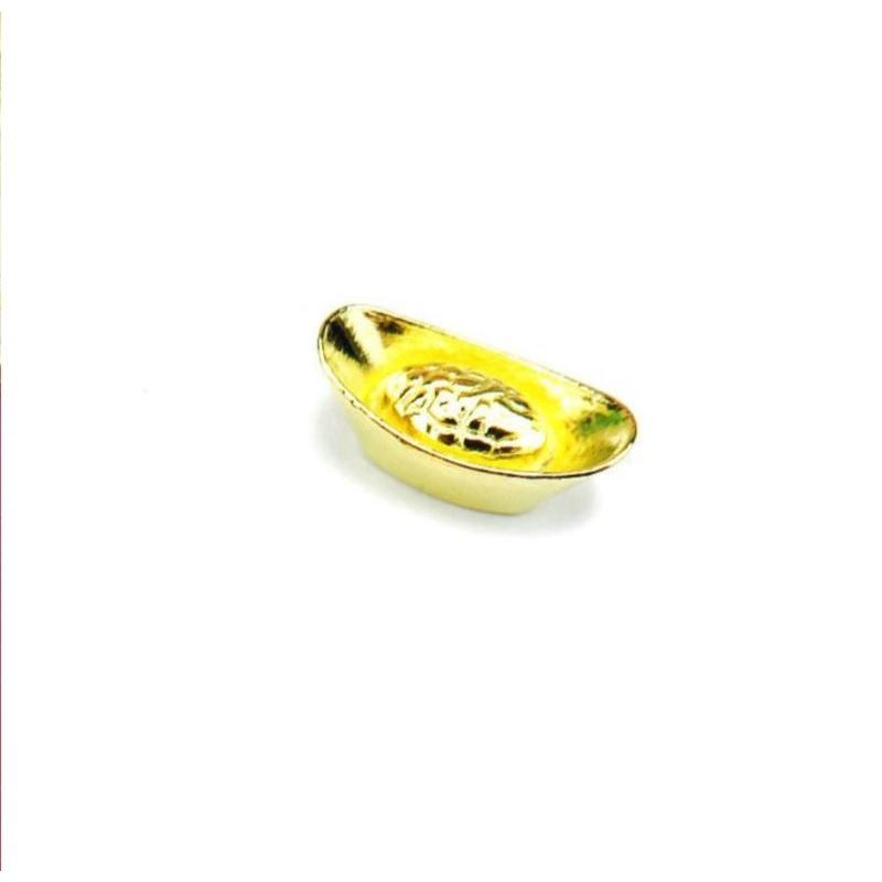 bộ 10 Thỏi vàng Thần Tài đồng mạ vàng tài lộc giàu có 2*1cm phong thủy chiêu tài