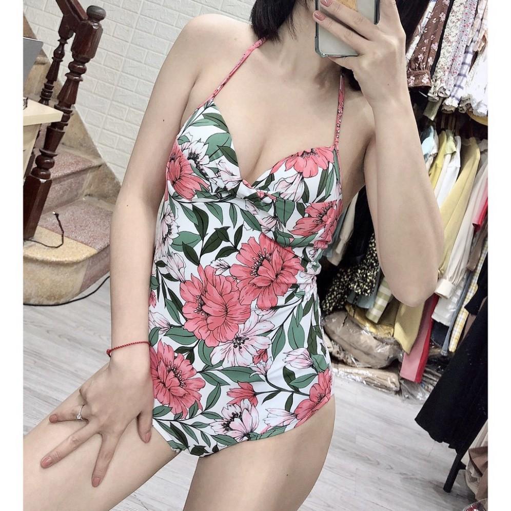freeship Bikini 1 mảnh ️Freeship️ liền thân hoa hồng đẹp sexy mặc đi biển đi bơi chụp ảnh ( Hàng loại 1)