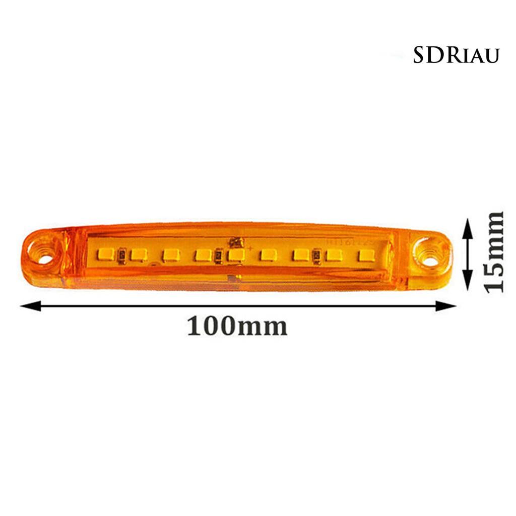 Set 10 Đèn Gắn Bên Hông Xe Tải 24v 9 Led Mk-224 Tiện Dụng