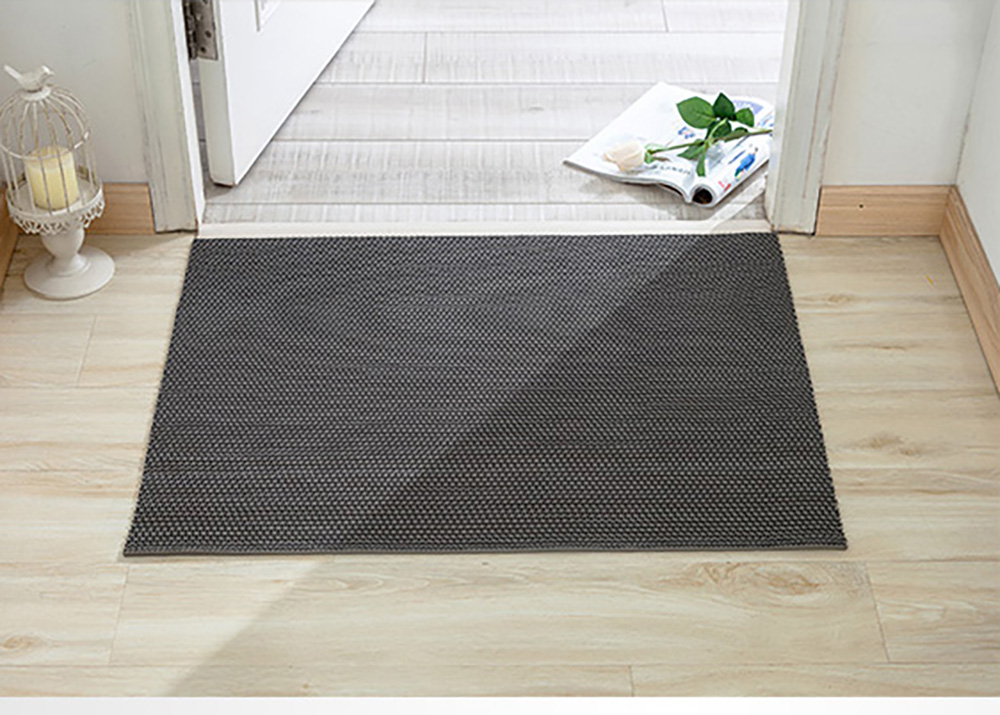 Thảm chống trơn trượt màu xám cho nhà cửa, phòng khách, phòng tắm, cơ sở làm việc, khổ 90cm - 1mx 90cm