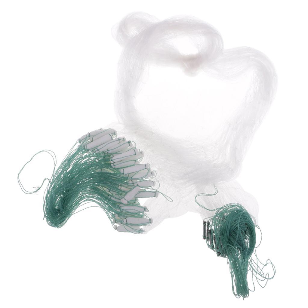 2xFishing Gill Net Fish Trap Monofilament Small Mesh Gill Hole Size 3x3cm