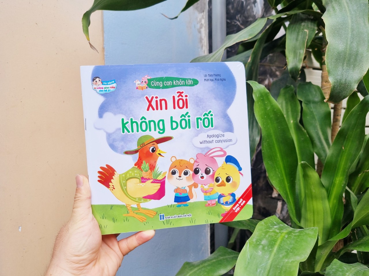 Tủ sách kỹ năng giao tiếp cho bé - Bộ 10 cuốn truyện tranh song ngữ &quot;Cùng con khôn lớn&quot; (Tặng bộ bút bay mực cho bé thỏa sức sáng tạo)