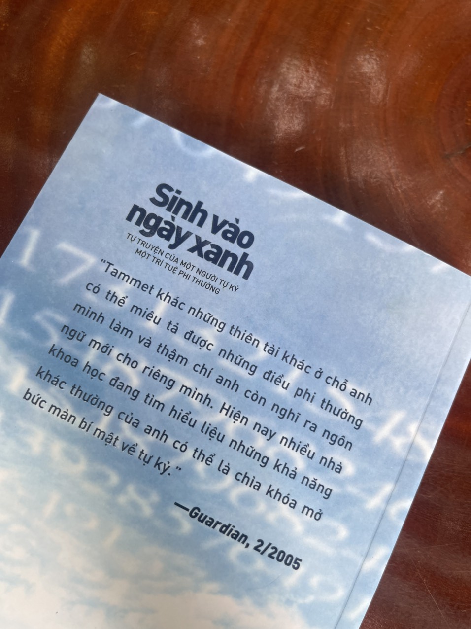 KHOA HỌC KHÁM PHÁ - SINH VÀO NGÀY XANH - Daniel Tammet - Phạm Ngọc Diệp dịch – NXb Trẻ - bìa mềm