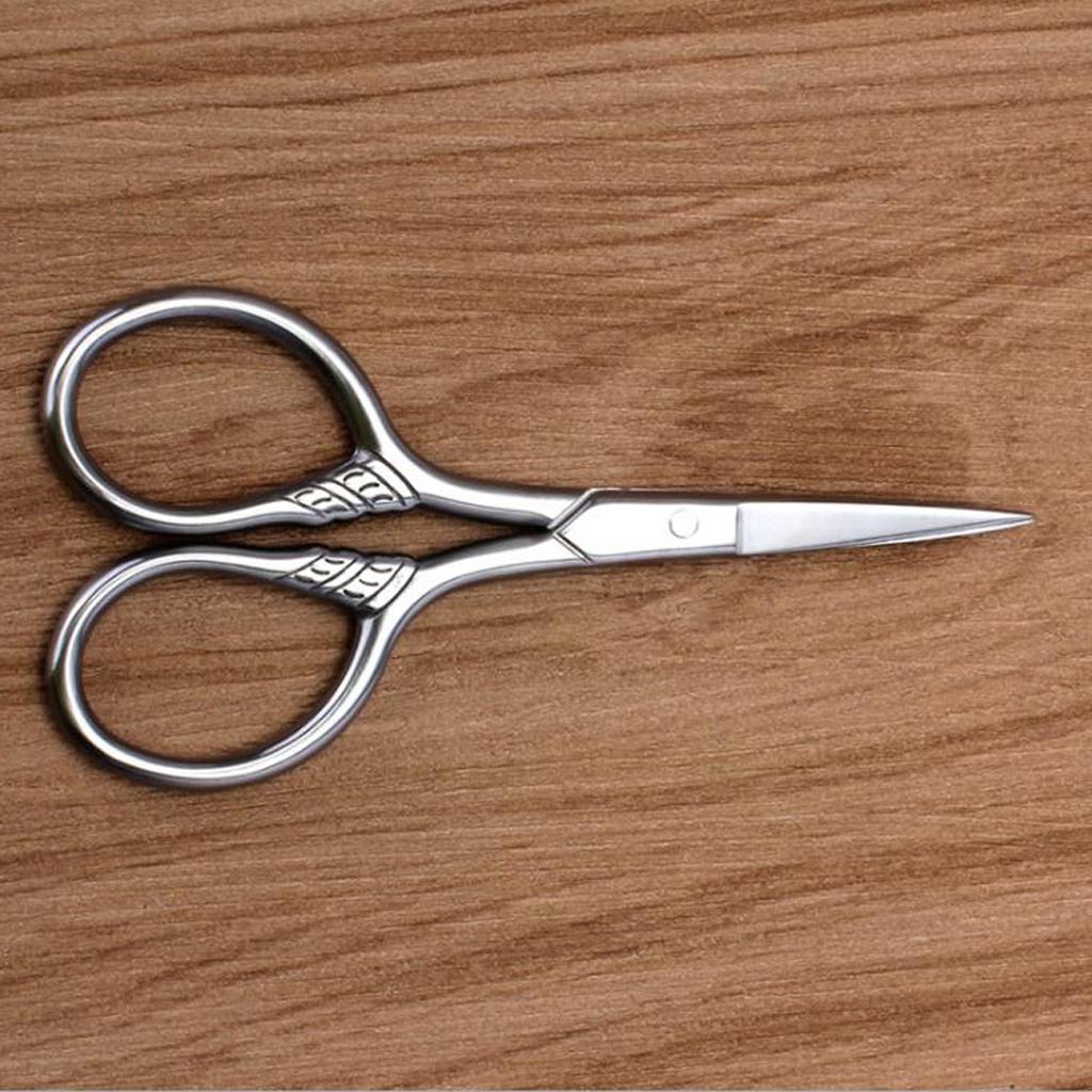 Stainless Steel | Beard Care Products, Scissors for Eyebrow, Nose Hair, Ear, Dog Hair Trimming - Nasal Scissors for Men, Women, Nose Hair Scissors