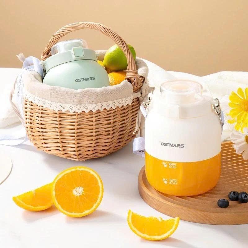 Máy Xay Sinh Tố Cầm Tay Mini Ostmars Sạc Tích Điện - giao mầu ngẫu nhiên
