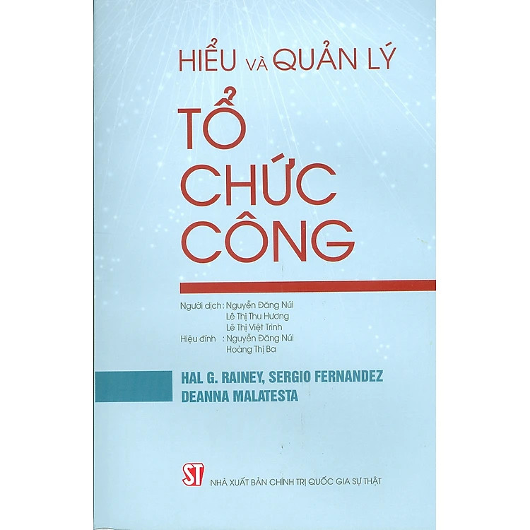 Sách - Hiểu và quản lý tổ chức công