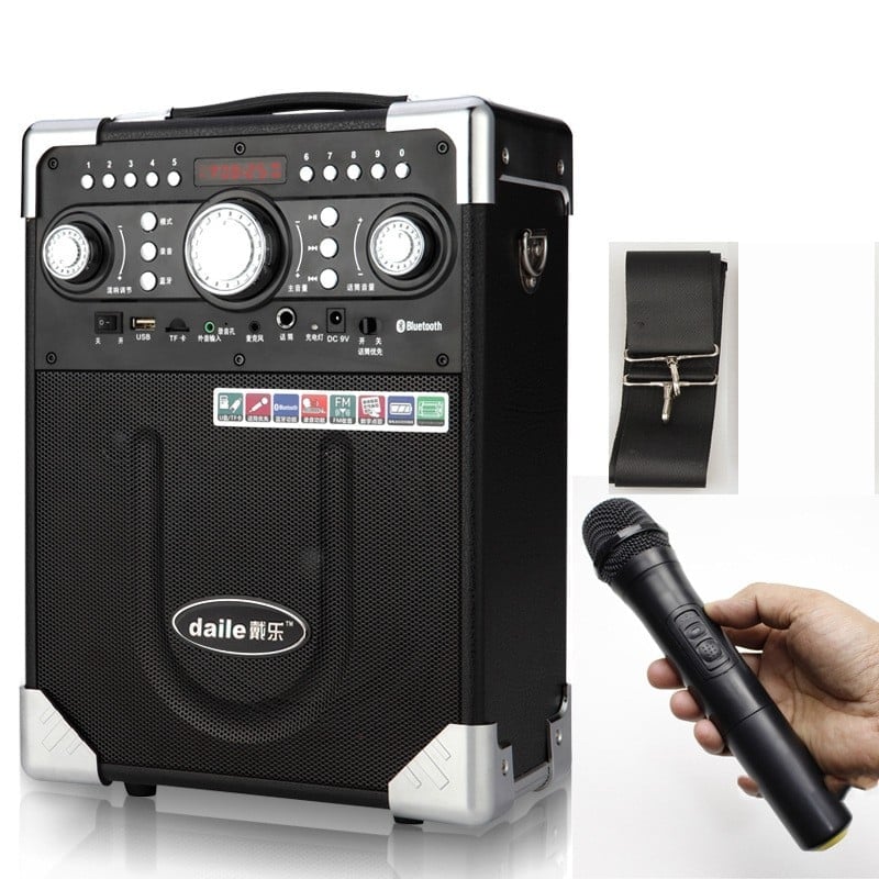 Loa Karaoke Bluetooth Daile S8: Âm thanh chuẩn, thiết kế chắc chắn, kiểu dáng đẹp. Có kèm 1 Micro không dây