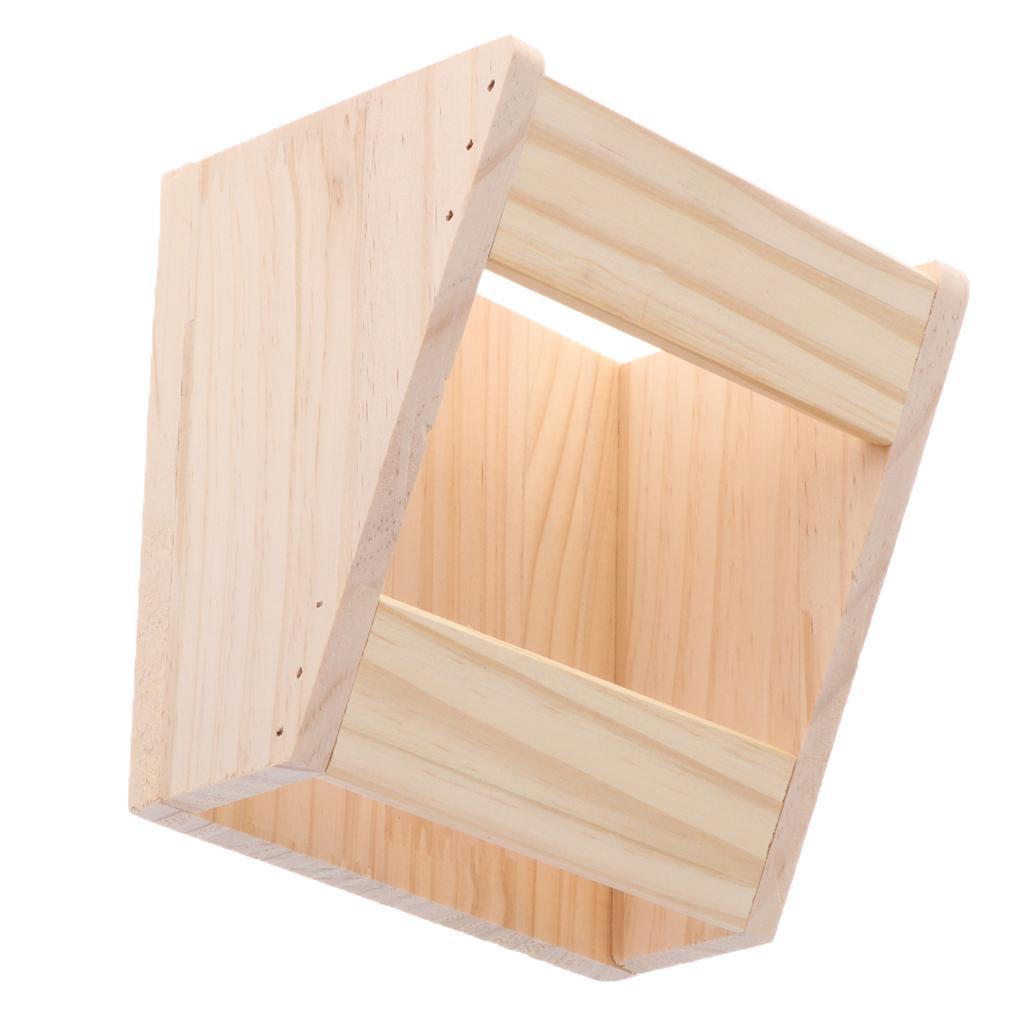 2 pcs Small Pet Guinea Pig Wooden Rack Feeder Hay Grass Nesting Holder