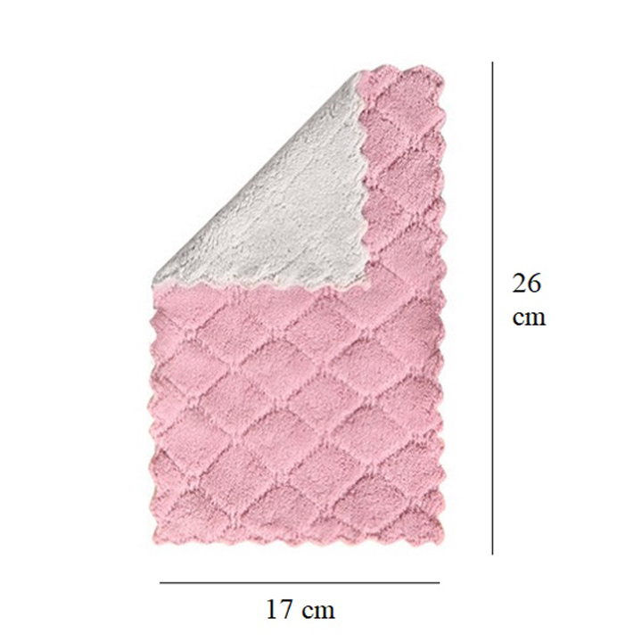 Sét 20 khăn lau 2 mặt siêu thấm- Khăn lau không phai màu không rụng sợi- nhanh khô- Khăn lau bếp, khăn lau kính, lau bát lau tay
