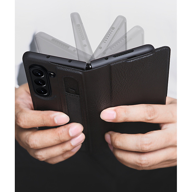 Bao da dành cho Samsung  Z Fold5 Nillkin Aoge Leather Cover - Hàng Chính Hãng