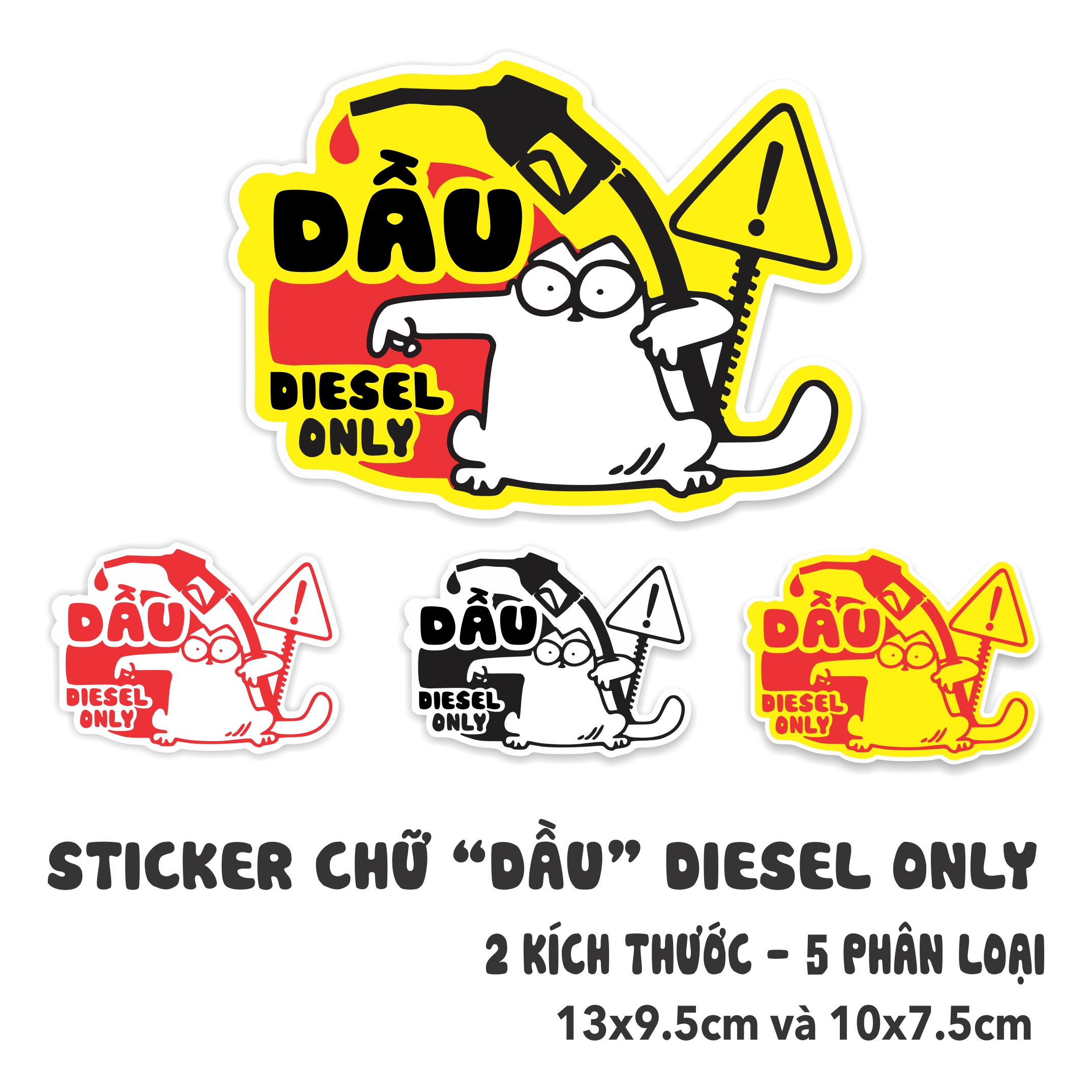 Miếng dán đổ XĂNG DẦU diesel only, Pertro trang trí nắp bình xăng xe hơi ô tô chất liệu cao cấp chống thấm nước
