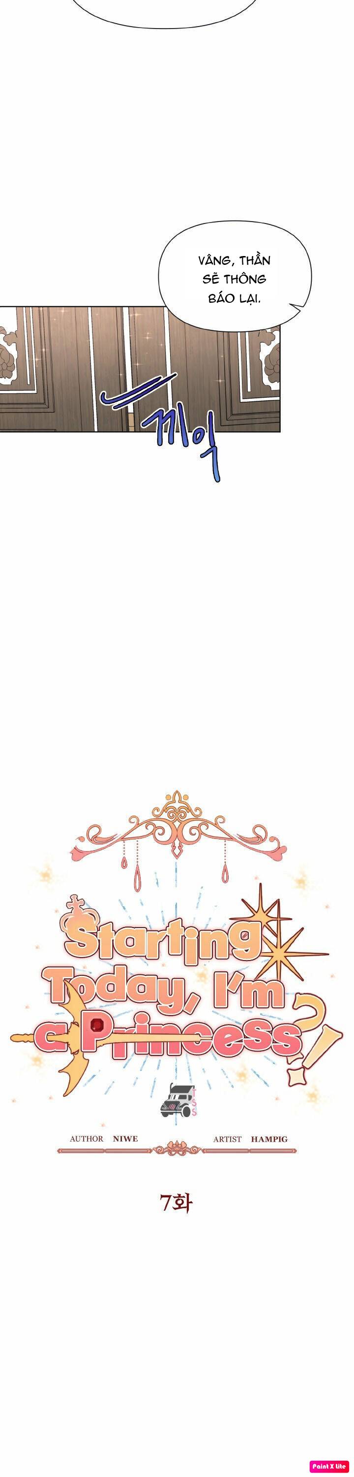 từ hôm nay trở đi, ta sẽ là công chúa sao? chapter 7 5