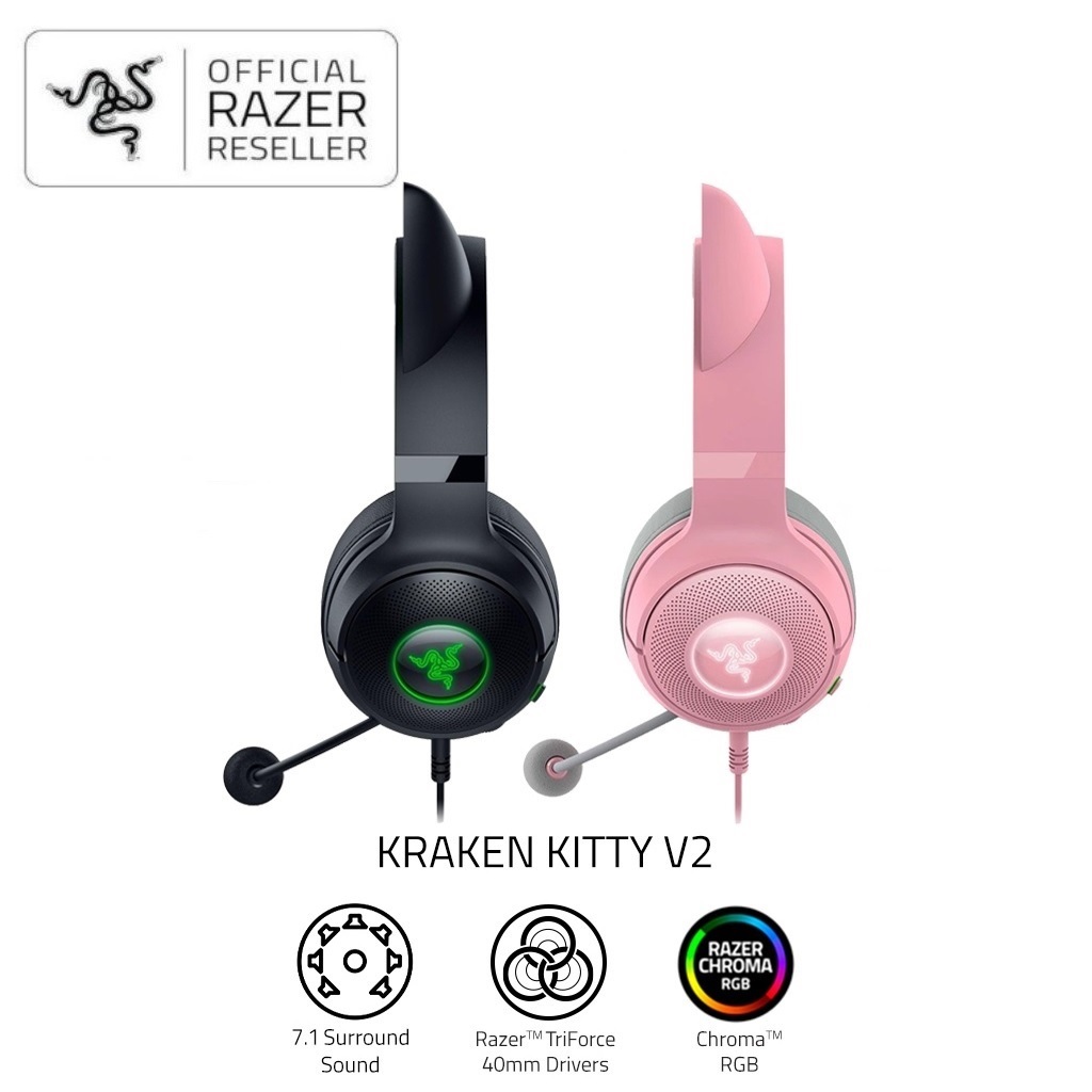 [Mới, hàng chính hãng] Tai nghe Razer Kraken Kitty V2