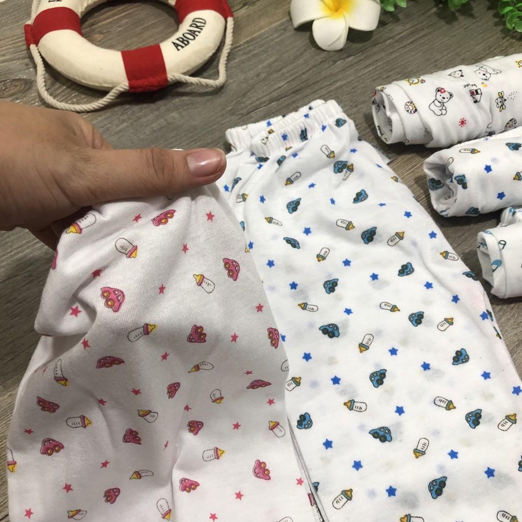 Quần dài bình sữa cotton cho bé sơ sinh 0-10kg, hàng mền và đẹp