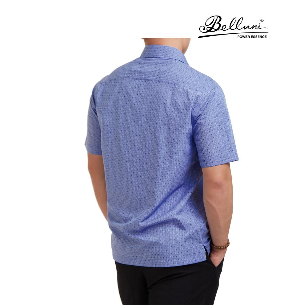 Áo sơ mi nam ngắn tay cao cấp BELLUNI vải sợi tre thoải mái thanh lịch - ABN.BP.BE.216.B6
