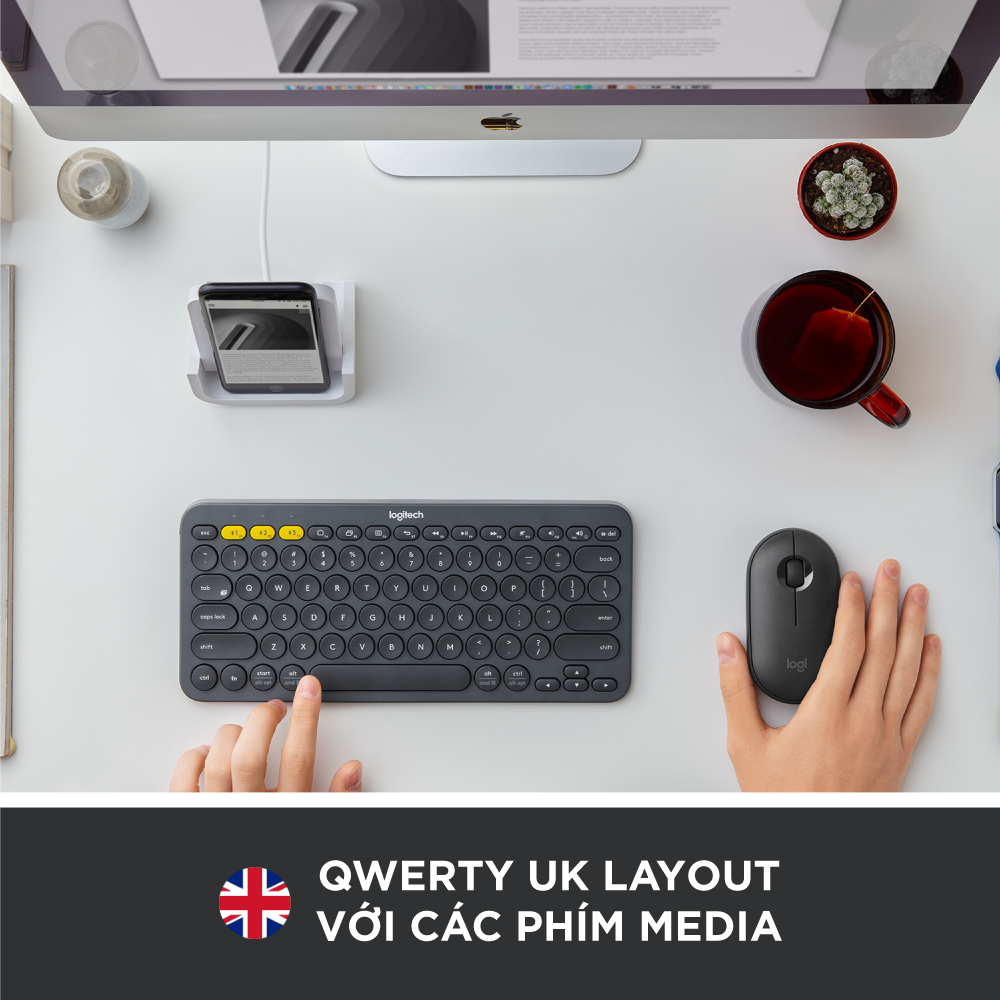 Bàn Phím Bluetooth Logitech K380 - Hàng Chính Hãng