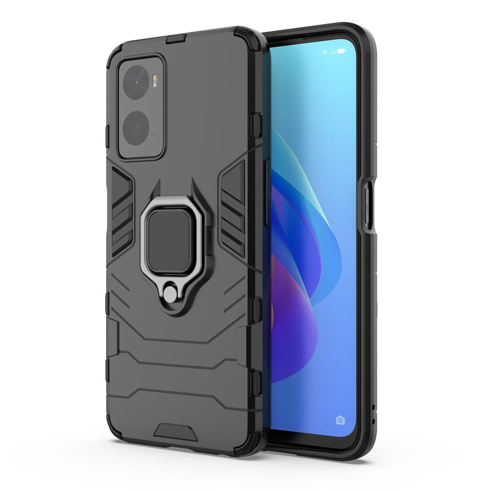 Ốp lưng dành cho Oppo A76 A96 Realme 9i chống sốc iron man kèm nhẫn iring Bảo vệ camera và chống xem video tiện lợi