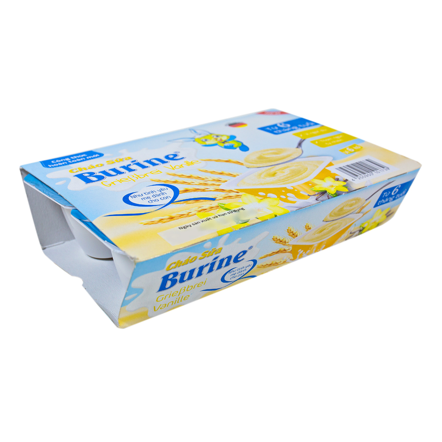 Cháo Sữa Burine Vị Vani (Vỉ 6 x 50g)