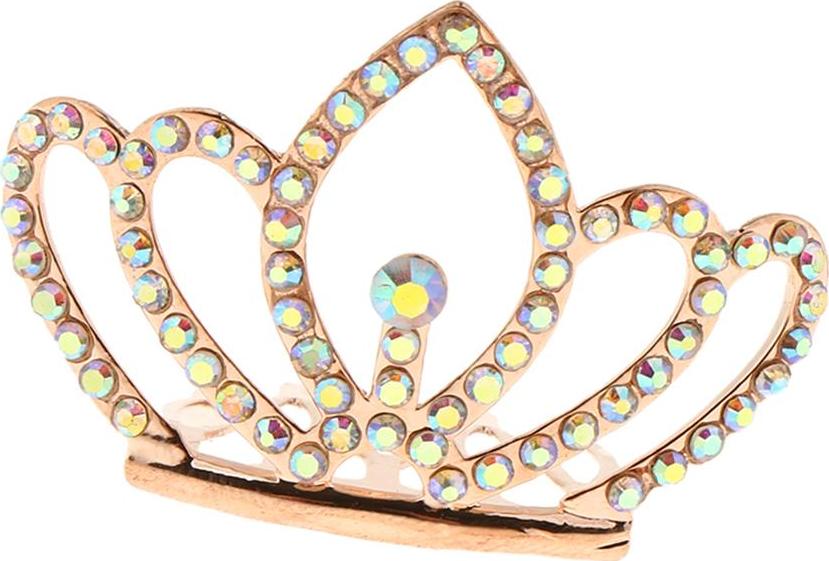 Sparkling Rhinestone Mini Crown Tiara Wedding Flower Girl Jewelry