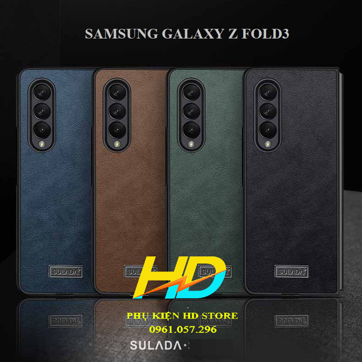 Ốp Lưng Da Dành Cho Samsung Galaxy Z Fold4 5G Chính Hãng SULADA Sang Trọng, Quý Phái - Hàng Chính Hãng