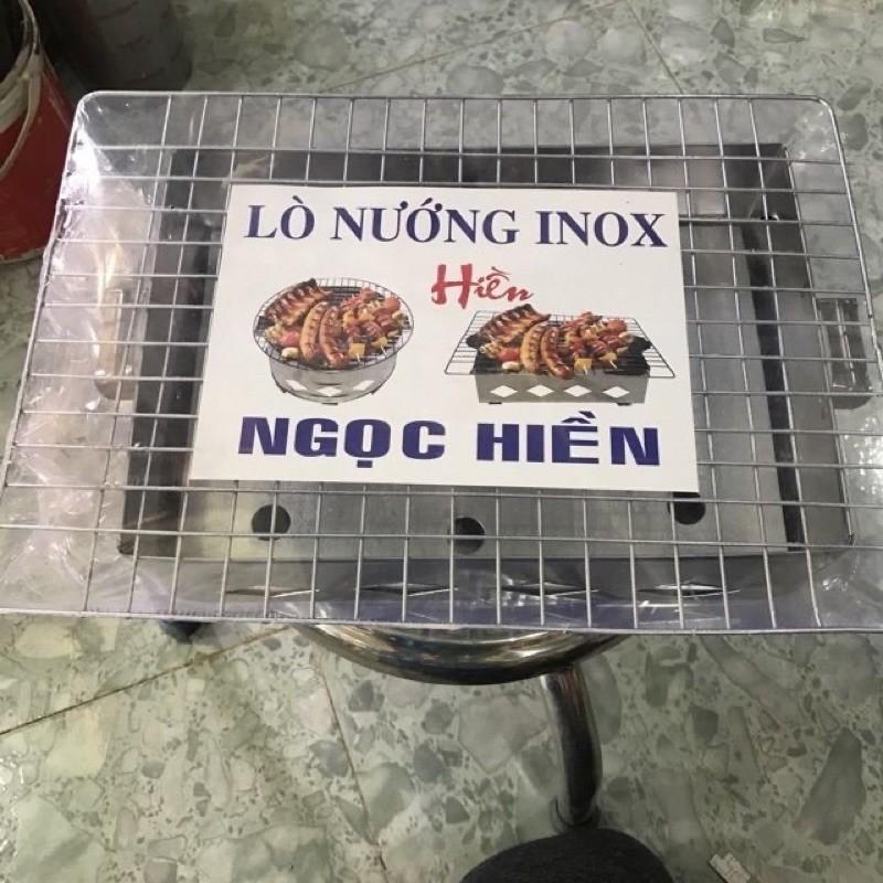 Lò nướng than inox vuông, tròn lớn