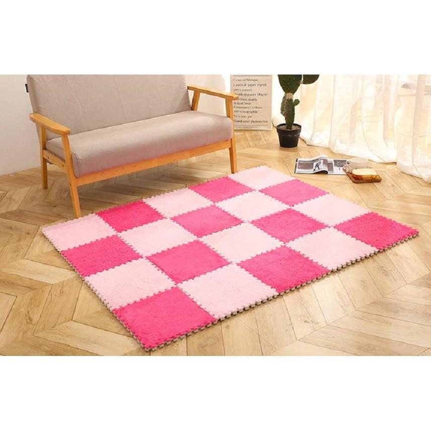 Thảm Xốp Ghép Chống Trượt Mặt Nhung Mềm kt 30*30*1cm
