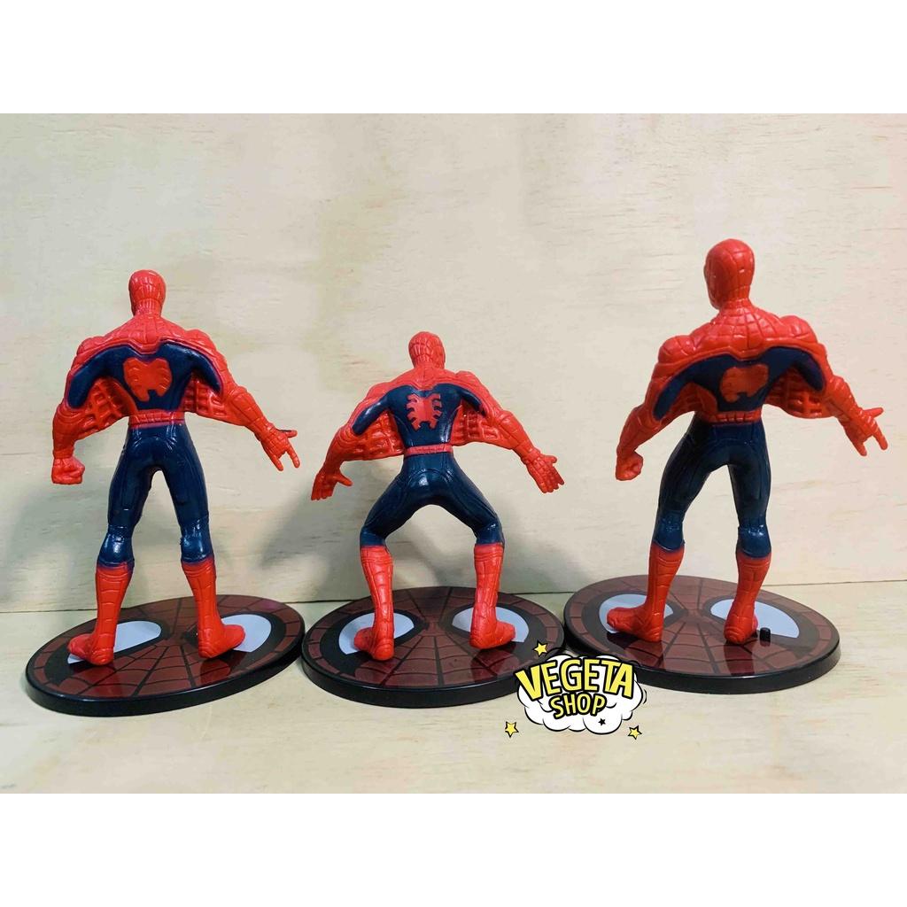 Mô hình Avengers - Marvel - DC - Trọn bộ 6 mô hình tư thế Spider Man - Người Nhện - Cao 7~12cm