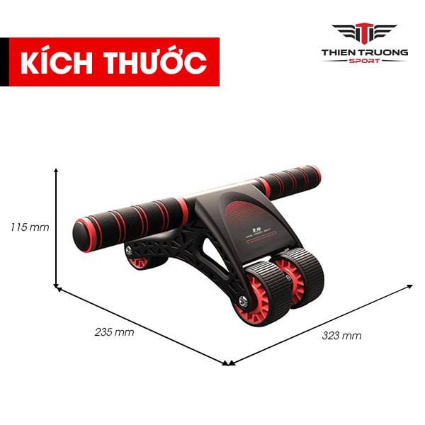 Con lăn tập bụng AB Wheel 2023 kèm thảm kê gối, có lò xo kéo về tiện lợi dễ sử dụng