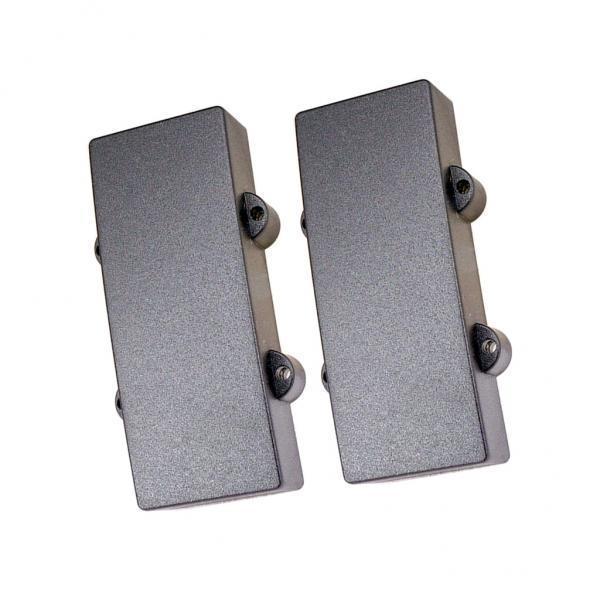 2X 2 Pieces Black Sealed Humbucker Pickup Cover for 4 String Bass Guitar