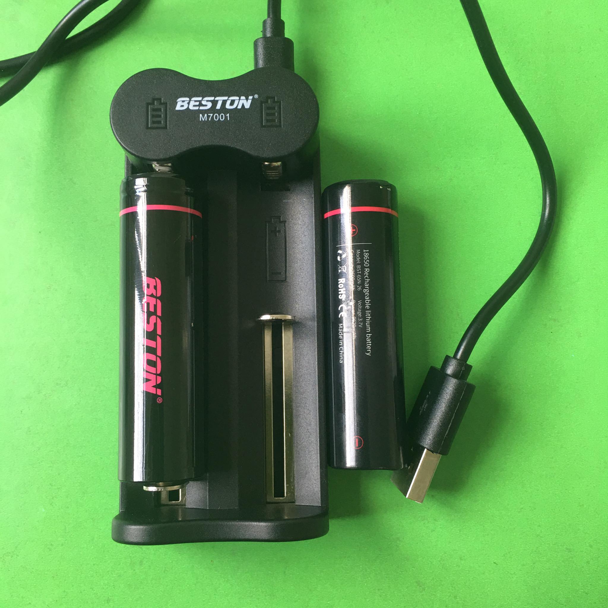 Pin sạc 18650 Beston chính hãng dung lượng cao, bộ sạc pin 3.7V - Pin chuyên dụng Đèn pin siêu sáng