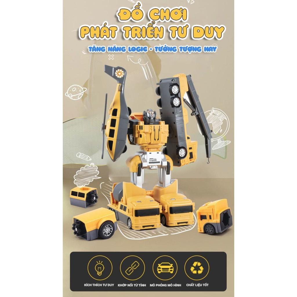 Đồ chơi lắp ráp Robot Magnetic CITY ENGINEERING 21 chi tiết - AsiaMart