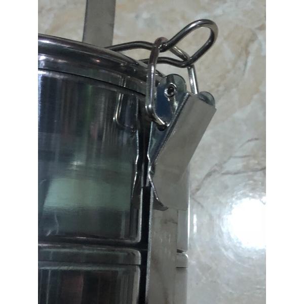 Cà mên 3 ngăn inox dày sáng bóng sử dụng dược bếp từ dùng làm cà men cơm có thể đựng cháo