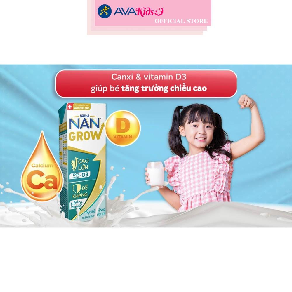 Thùng 24 hộp sữa pha sẵn Nestlé NAN Grow 180 ml (từ 1 tuổi)